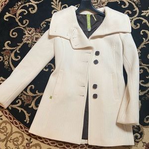 Soia & Kyo Winter White Wool Coat - Size XS LIKE NEW